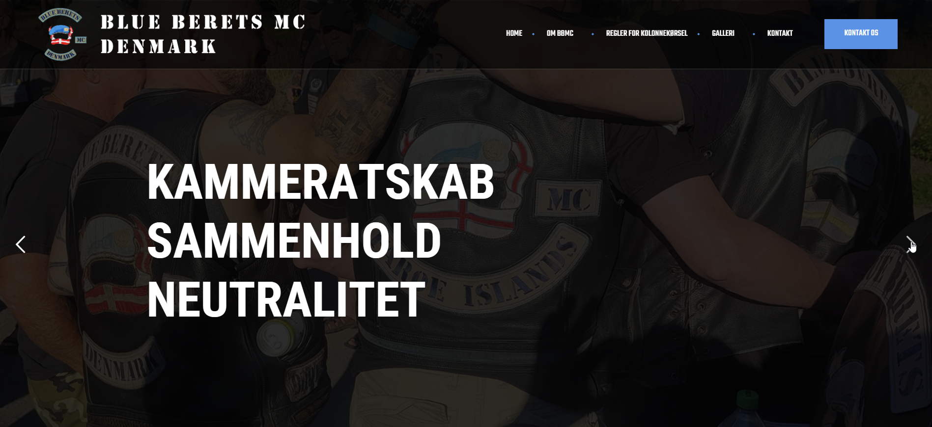 Blue Berets Motorcycle Club Denmark logo